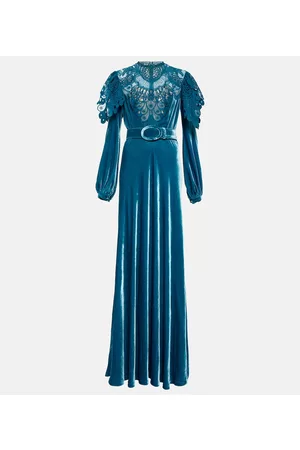 Costarellos Naiset Iltapuvut - Velvet gown