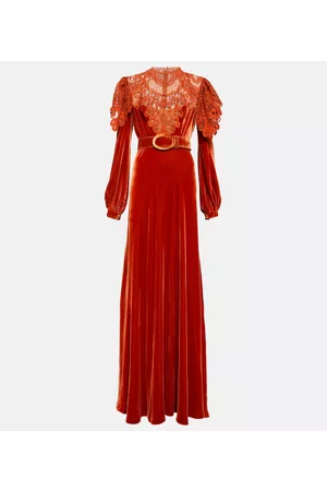 Costarellos Naiset Iltapuvut - Velvet gown
