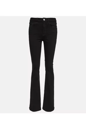 Frame Naiset Leveälahkeiset Farkut - Le Mini mid-rise bootcut jeans