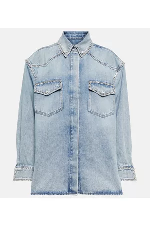 ALEXANDRE VAUTHIER Naiset Farkkupaidat - Embellished denim shirt