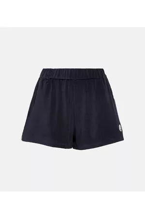 Moncler Naiset Shortsit - High-rise terry shorts