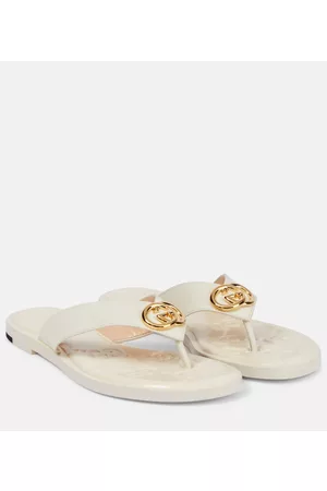 Gucci Naiset Sandaalit - GG leather thong sandals
