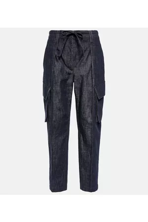 Brunello Cucinelli Naiset Tapered Farkut - Mid-rise tapered jeans