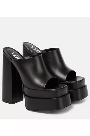 VERSACE Naiset Sandaletit - Leather platform sandals