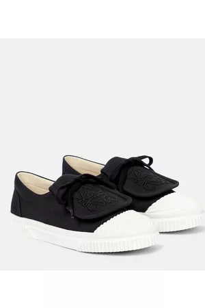 Loewe Naiset Tennarit - Flap canvas sneakers