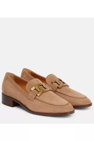 Tod's Naiset Loaferit - Catena suede loafer pumps