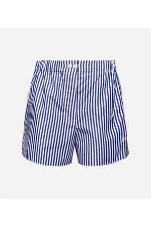 Patou Naiset Shortsit - Striped cotton poplin shorts