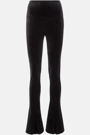 Norma Kamali Spat stretch-velvet leggings