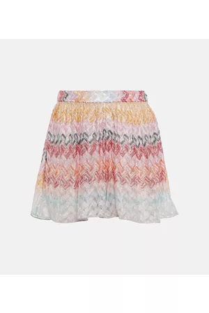 Missoni Naiset Shortsit - Zig-zag knit shorts