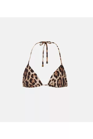 Dolce & Gabbana Naiset Bikinit - Leopard-printed bikini top