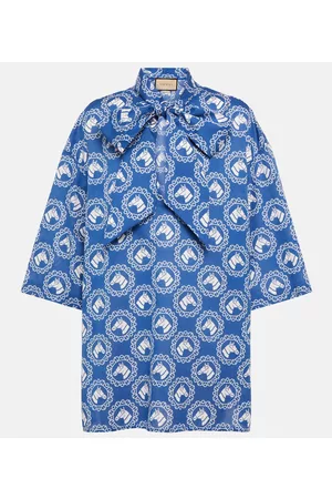 Gucci Naiset T-paidat - Equestrian printed cotton shirt