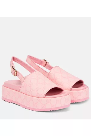 Gucci Naiset Sandaletit - Angelina GG Supreme platform sandals