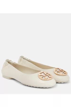 Tory Burch Naiset Balleriinat - Claire Double T leather ballet flats