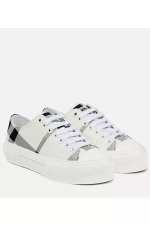 Burberry Naiset Tennarit - Vintage Check canvas low-top sneakers