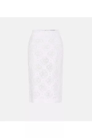 Alexander McQueen Naiset Kynähameet - Lace pencil skirt