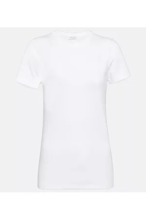Brunello Cucinelli Naiset T-paidat - Cotton-blend T-shirt