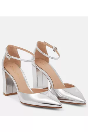 Gianvito Rossi Naiset Avokkaat - Mirrored leather pumps