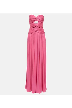 Costarellos Naiset Maksimekot - Ambria gathered cutout gown