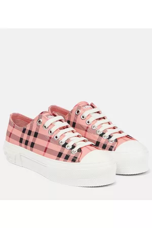 Burberry Naiset Tennarit - Vintage Check canvas sneakers