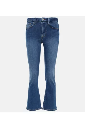 Frame Naiset Leveälahkeiset Farkut - Le Crop Mini mid-rise bootcut jeans