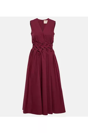 Roksanda Naiset Midimekot - Eifal cotton poplin midi dress