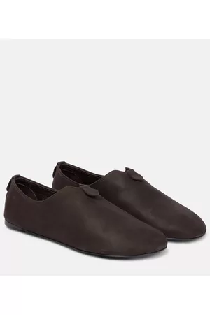 Loro Piana Naiset Loaferit - Floaty leather-trimmed moccasins