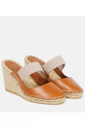 MALONE SOULIERS Naiset Espadrillot - Siena 70 leather espadrille wedges