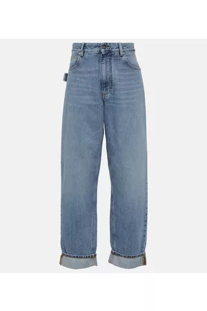 Bottega Veneta Naiset Suorat Farkut - Mid-rise straight jeans