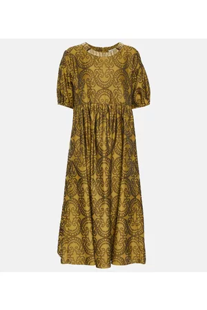 Max Mara Naiset Printtimekot - Fatora printed poplin midi dress