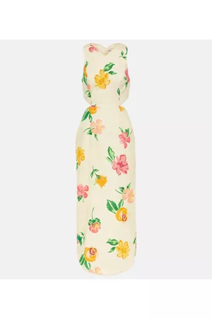 AlÃ©mais Naiset Printtimekot - Cutout linen floral maxi dress