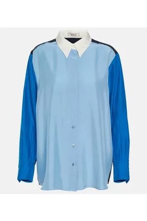 Dorothee Schumacher Naiset Puserot - Colorblock silk blouse