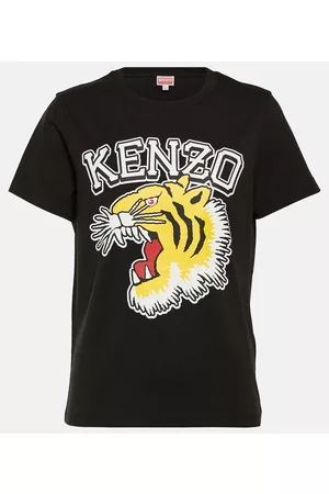 Kenzo Naiset T-paidat - Varsity Jungle cotton T-shirt