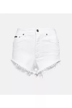 Dolce & Gabbana Naiset Shortsit - Portofino cotton and silk shorts