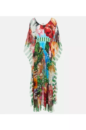 Dolce & Gabbana Naiset Printtimekot - Portofino printed silk chiffon gown