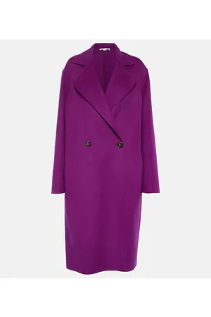 Stella McCartney Naiset Villakangastakit - Oversized double-breasted wool coat