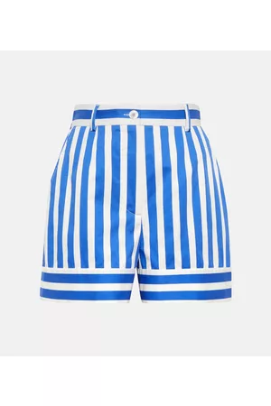 Dolce & Gabbana Naiset Shortsit - Portofino striped cotton-blend shorts