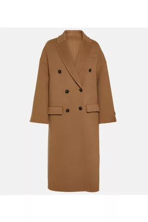 Brunello Cucinelli Naiset Villakangastakit - Double-breasted wool-blend coat