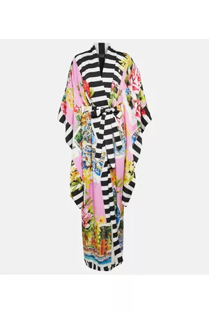 Dolce & Gabbana Naiset Kimonot - Portofino printed silk-blend kimono
