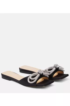 Mach & Mach Naiset Sandaalit - Double Bow satin mules