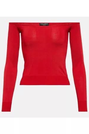 Dolce & Gabbana Naiset Neuleet - Portofino off-shoulder cropped sweater