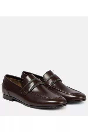 Brunello Cucinelli Naiset Loaferit - Embellished leather loafers