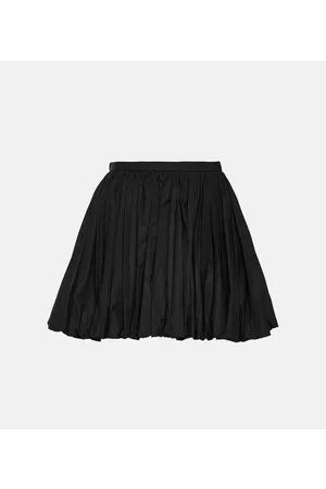 Jil Sander Naiset Minihameet - Pleated cotton miniskirt
