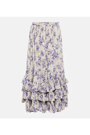 Ralph Lauren Naiset Maksihameet - Floral cotton maxi skirt