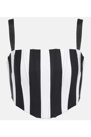 Dolce & Gabbana Naiset Hihattomat - Portofino striped corset top