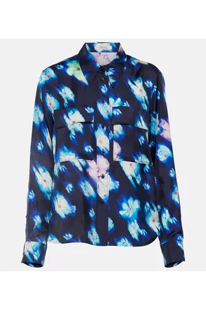 Dorothee Schumacher Naiset Puserot - Neon Florals silk blouse
