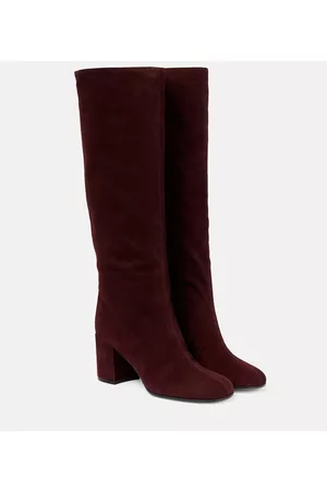 Gianvito Rossi Naiset Ylipolvensaappaat - Dillon suede knee-high boots