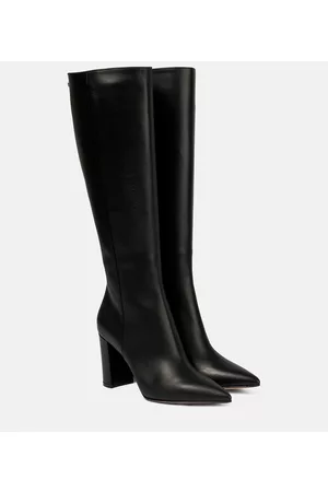 Gianvito Rossi Naiset Ylipolvensaappaat - Lyell leather knee-high boots