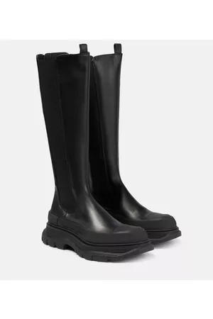 Alexander McQueen Naiset Ylipolvensaappaat - Knee-high leather boots