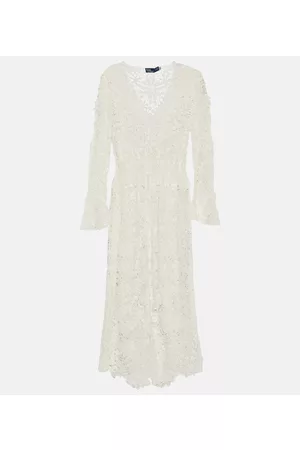 Ralph Lauren Naiset Printtimekot - Floral cotton lace duster jacket