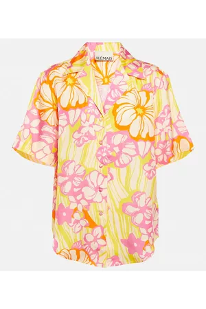 AlÃ©mais Naiset T-paidat - Fenella floral silk shirt
